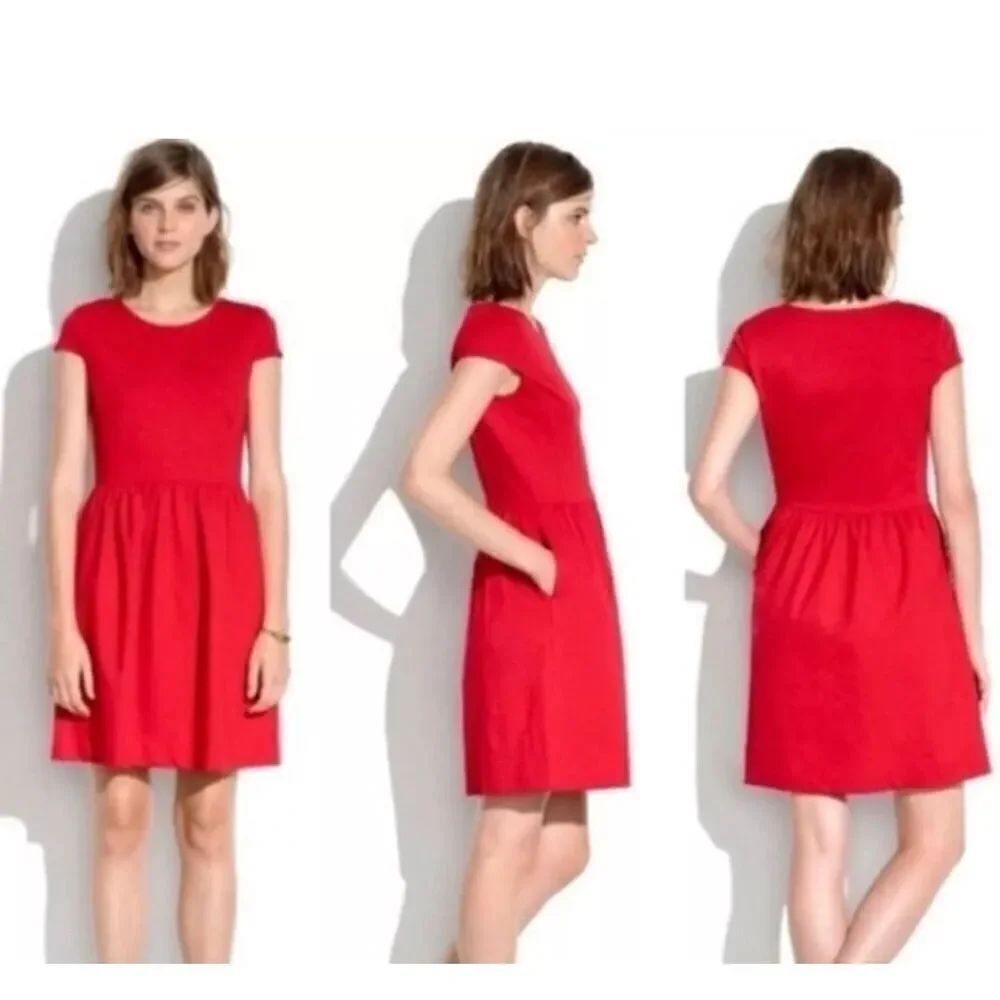 Madewell Screenplay Ponte Dress Burnt Orange Small